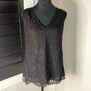 White House Black Market lace top xs